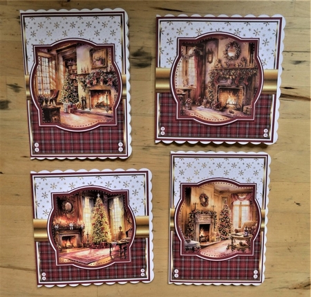 CHRISTMAS FIREPLACE by Lynn Butters