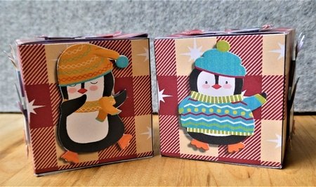 Christmas Penguin 2.5 inch box by Lynn Butters