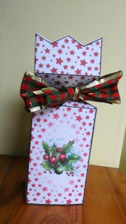 Cracker bottle boxes Stars & Holly by Lynn Butters