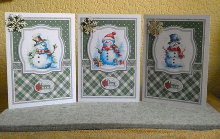 A5 Christmas Snowmen Kit  by Lynn Butters