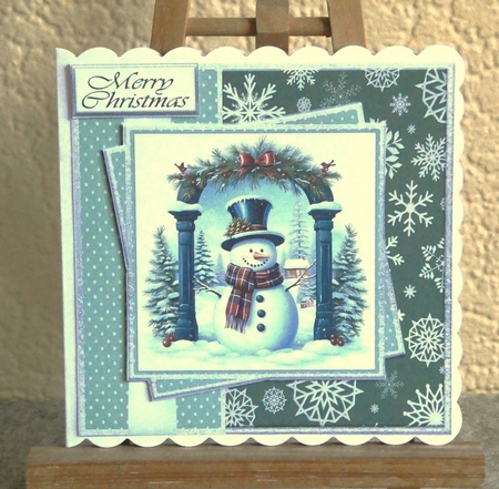 Top Hat Snowman 1 by Lynn Butters