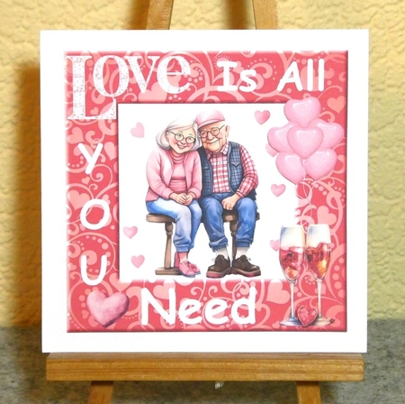 3 All you need is love card fronts/toppers 2 by Lynn Butters