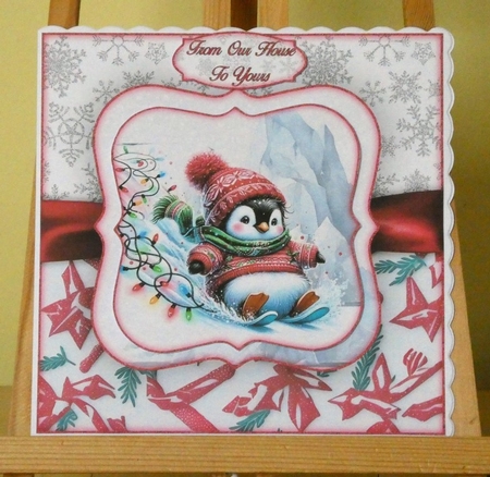Christmas Penguins Mini Kit 7X7 by Lynn Butters