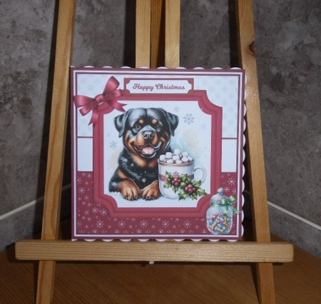 ROTTWEILERS  AT CHRISTMAS by Lynn Butters