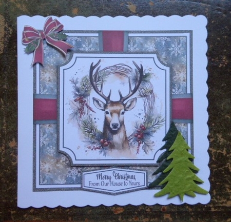 Winter Deer Four Topper Card Kit by Lynn Butters