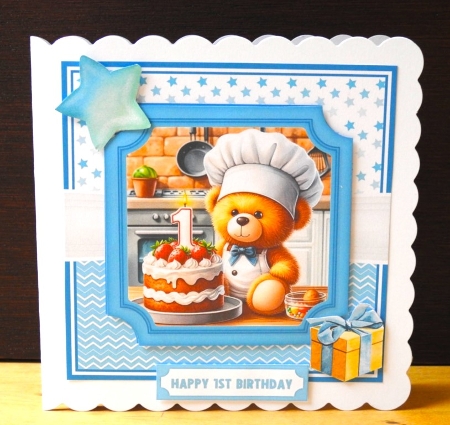 BIRTHDAY CAKE BEAR by Lynn Butters