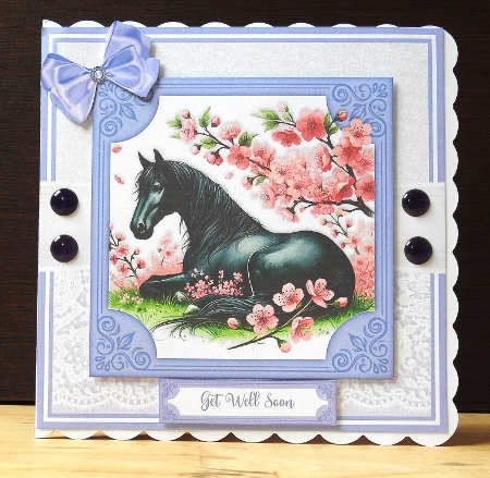 BLACK BEAUTY IN THE FLOWERS by Lynn Butters