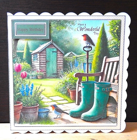 Gardening Birthday/Fathers day card by Lynn Butters