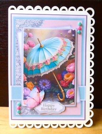 Lovely Foral Lace Umbrella, lace by Lynn Butters