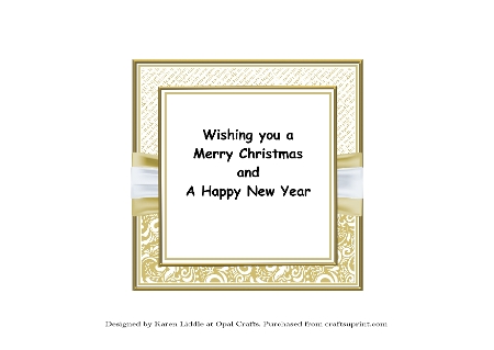 Gold Candles Insert by Lynn Butters