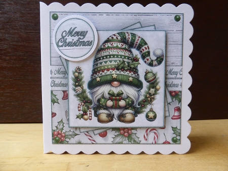 Green Winter Gnome Mini Kit 7X7 by Lynn Butters