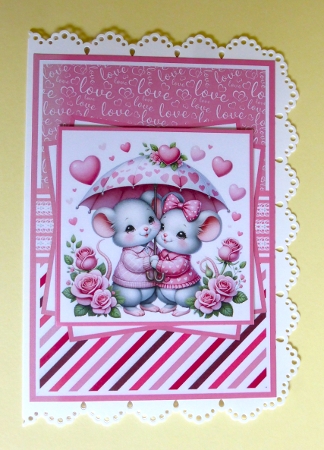 Romantic Mice #1 Mini Kit 5x7 (3) by Lynn Butters