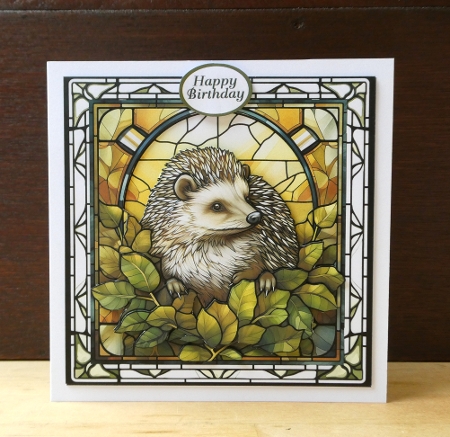 Stained Glass Hedgehog  by Lynn Butters