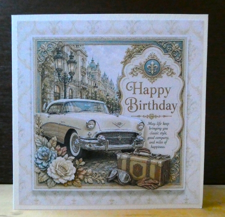 Oldtimer Happy Birthday 4 by Lynn Butters