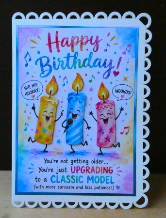 Dancing Candles 5x7 Card Front Kit-3 by Lynn Butters
