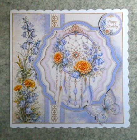 Dreamcatcher Purple Orange by Lynn Butters