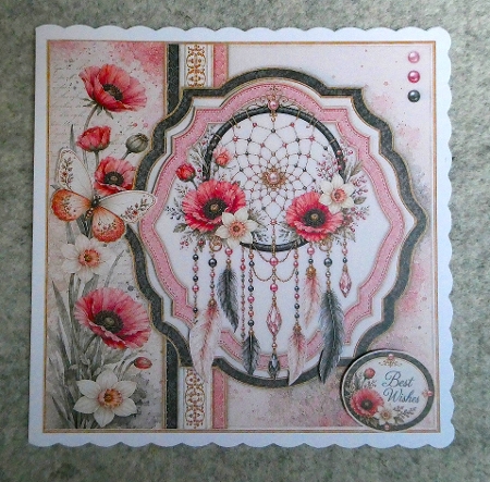 Dreamcatcher Red Black by Lynn Butters