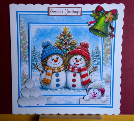 Minikit Joyful Snowmen by Lynn Butters
