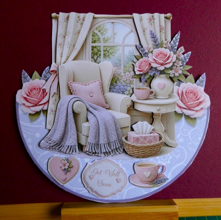 GET WELL rocker card by Lynn Butters