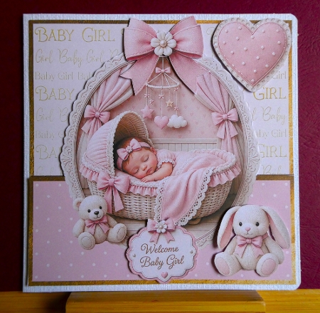 Shaped New Baby Girl 5 Mini Kit by Lynn Butters