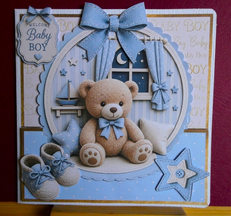 Shaped New Baby Boy 5 Mini Kit by Lynn Butters