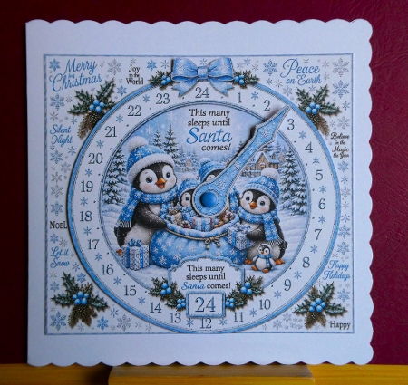 more penguins advent clock calendar by Lynn Butters
