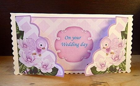 Lilac Bird Get Me to the Church 3D Lattice Card Kit by Lynn Butters
