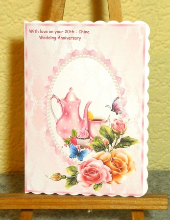 A4 Happy 20th Wedding Anniversary (china) by Lynn Butters