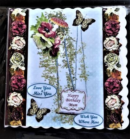 Missing You Swing Over the Edge Topper & Decoupage by Lynn Butters