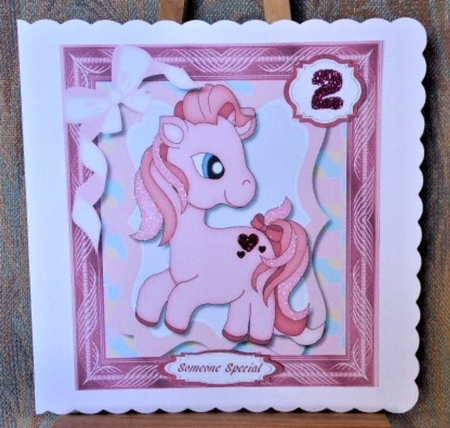 My Little Pony in Pink , Age Card  by Lynn Butters