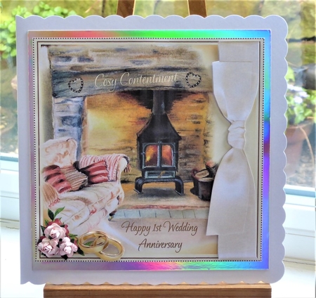 FIRST WEDDING ANNIVERSARY COSY CONTENTMENT by Lynn Butters