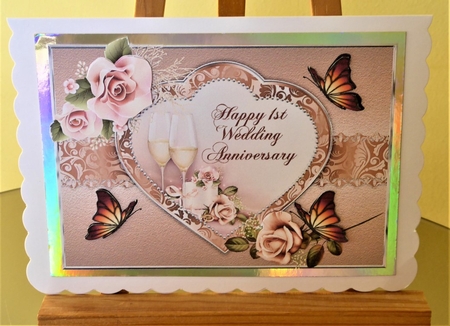 Sweet Heart 1st Wedding Anniversary by Lynn Butters