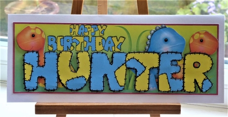 PATCHWORK DINOSAURS NAMES - HUNTER by Lynn Butters