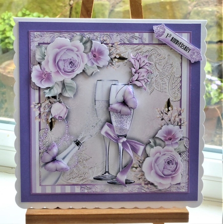 1st Wedding Anniversary/Wedding Day Card Kit by Lynn Butters