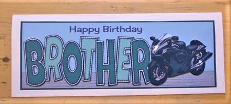 Motorbike BROTHER large dl by Lynn Butters