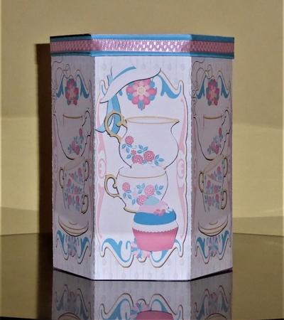 TEATIME - HEXAGONAL GIFT BOX - HB 110 by Lynn Butters