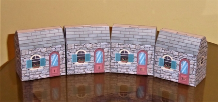 House shaped Gift Box.Advent Calendar by Lynn Butters