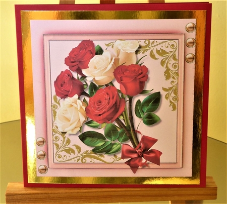 Beautiful Bouquet of French Roses by Lynn Butters
