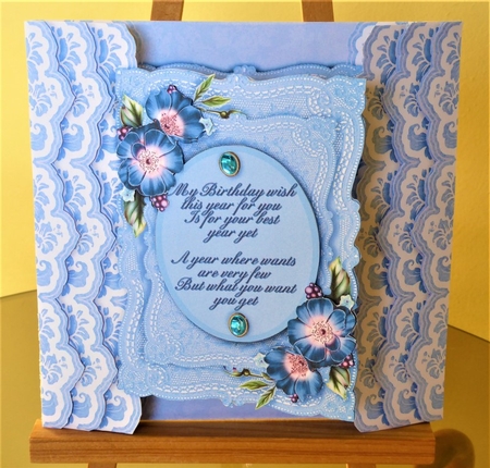 Lace Panel Greetings 2 by Lynn Butters