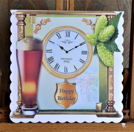 Occasions Clock - Bike Ride by Lynn Butters
