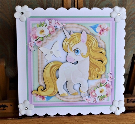 Golden Haired  Unicorn by Lynn Butters