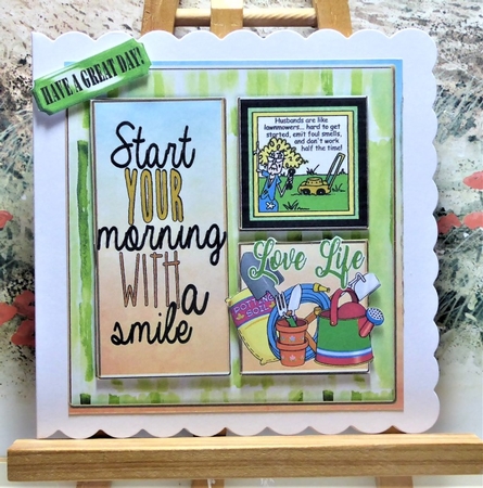 Love a bit of gardening pottering around 8x8 by Lynn Butters