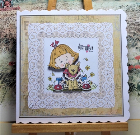 Cute Sassy Cheryl Birthday Topper by Lynn Butters