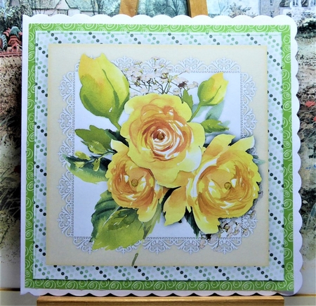 Yellow Balm Roses  by Lynn Butters