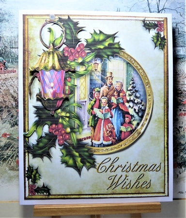10 x 8 inch Christmas - Carol Singers by Lynn Butters