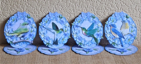 Feathered Friends Shaped Easel Bumper-2 by Lynn Butters