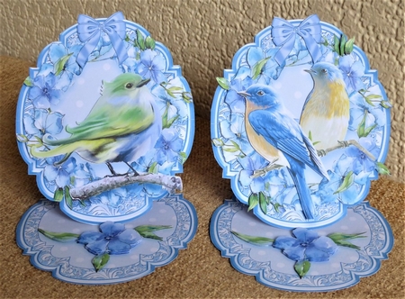 Feathered Friends Shaped Easel Bumper-2 by Lynn Butters