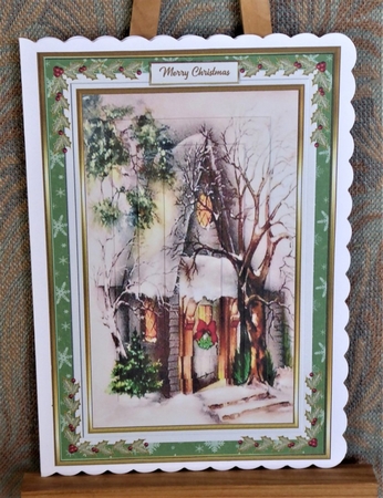 Christmas Snow is Falling Pyramid Topper by Lynn Butters