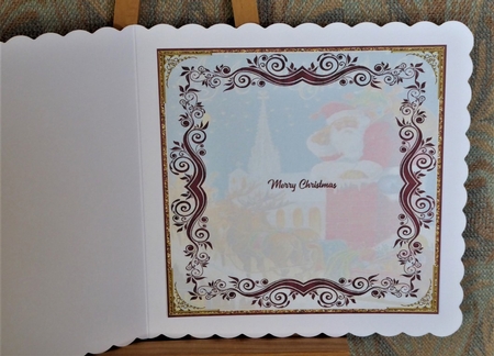 Christmas Vintage Santa Insert 1 by Lynn Butters