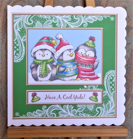 Have A Cool Yule - Penguin Trio by Lynn Butters
